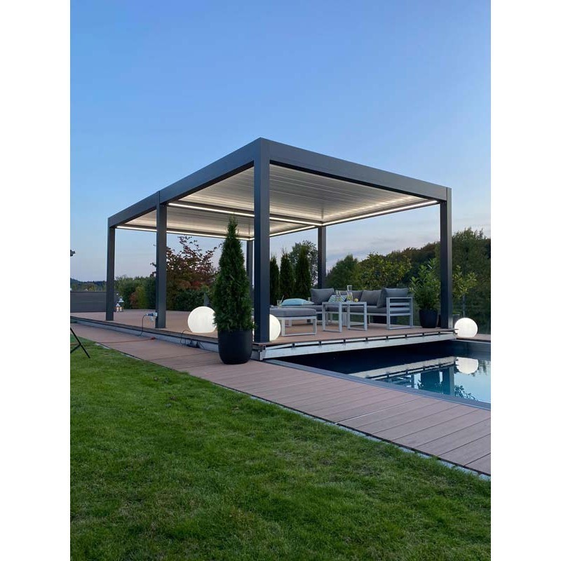 Pergola Bioclimatique GRANDLUX Autoportée Sur Mesure