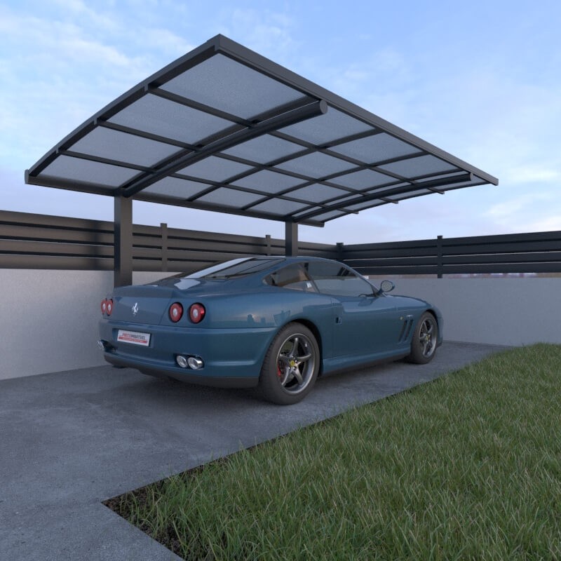 Un garage en métal pour votre voiture de sport